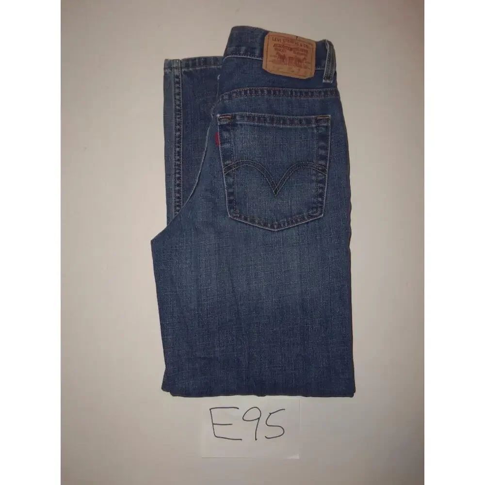 Levis 550 Blue Jeans Size 14 Regular Relaxed Fit -0316E95